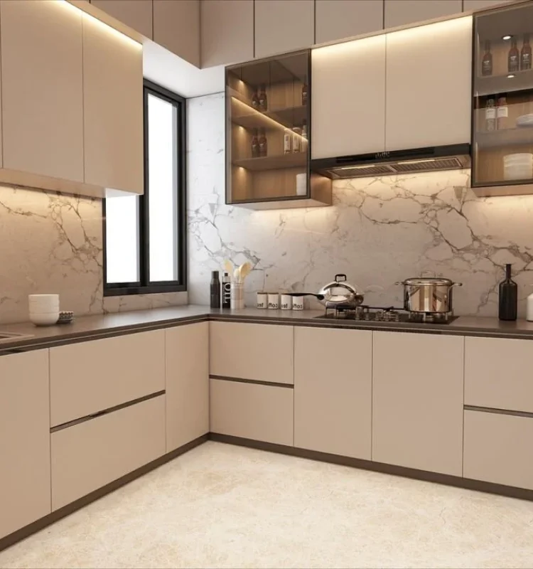 Simple+Kitchen+Design+in+Beige
